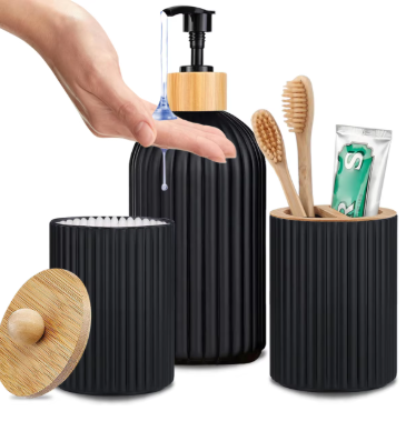 Boîte de rangement pour brosse à dents, récipient supérieur, distributeur à main, boule de coton, porte-brosse à dents